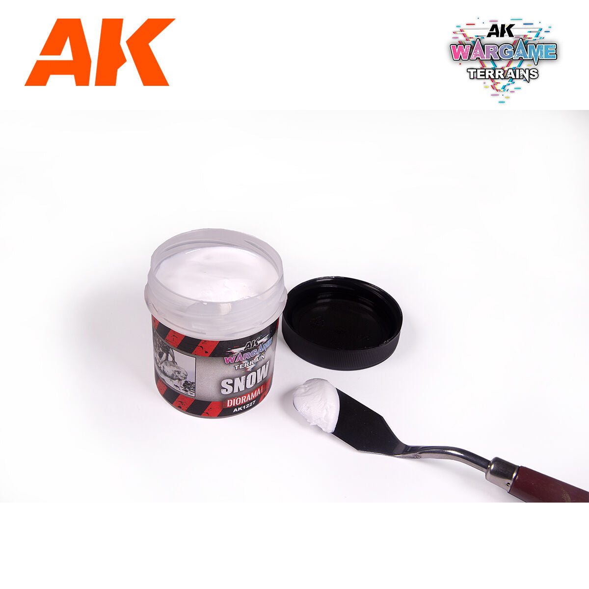 AK Interactive Wargame: Snow Terrain Paste 100ml