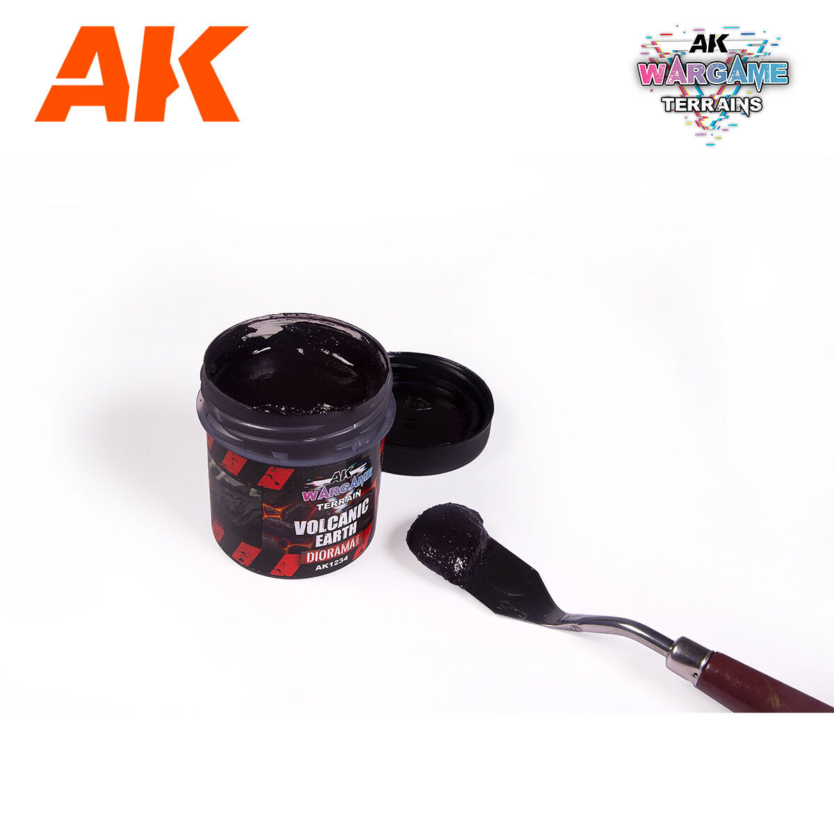 AK Interactive Wargame: Volcanic Earth Terrain Paste 100ml