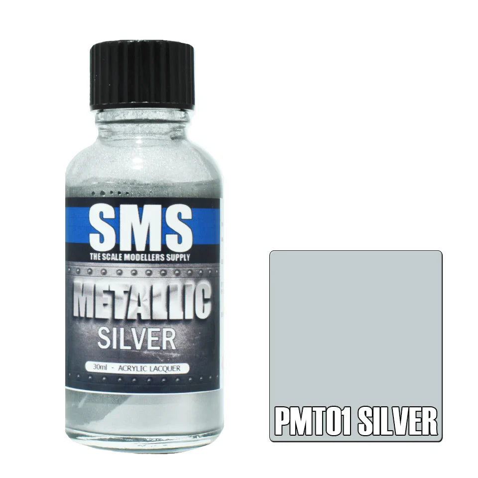 Silver Modelling Material Metallic SILVER 30ml – Realm Scale Scenics
